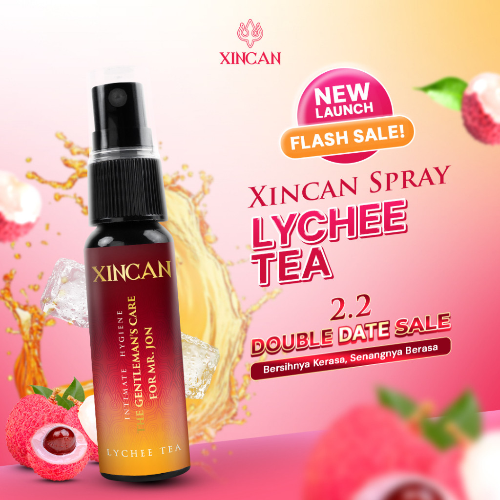 [NEW VARIAN] XINCAN Spray Lychee Tea Anti Bacterial Gentleman's Care