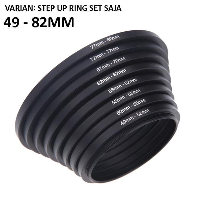 Universal Step Up & Step Down Ring Set 37 - 82 mm - STEP UP SAJA