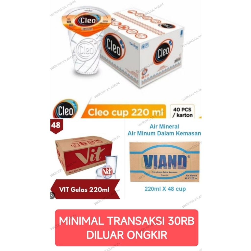 Air minum Gelas 1 dus air mineral gelas cup