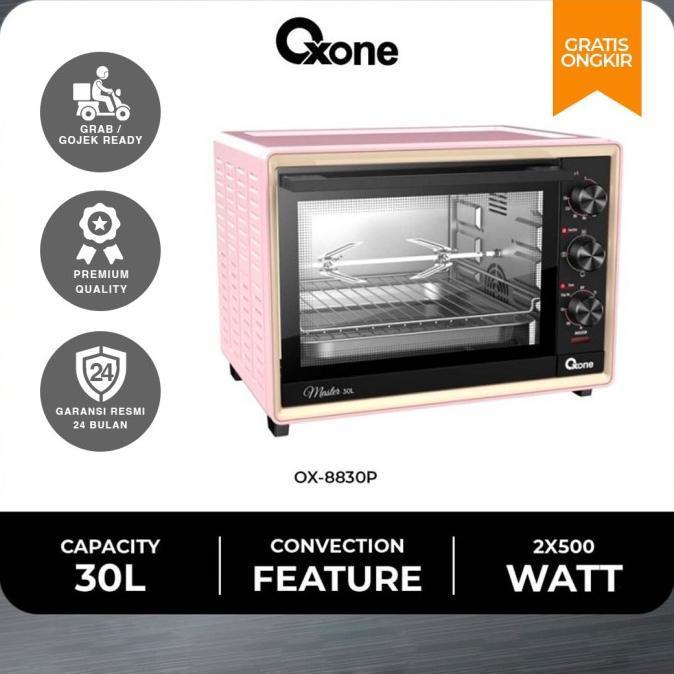 Oxone Ox8830P Oven Listrik Pemanggang Roti 30L 4 In 1 [Terlaris] [Terbaru]