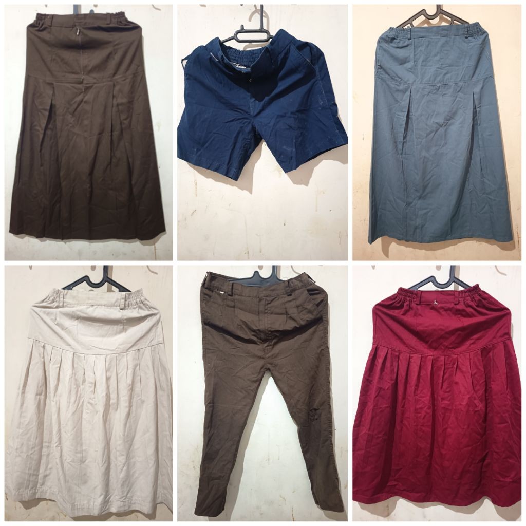 bawahan seragam sekolah . preloved