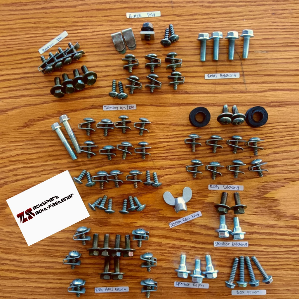 Baut Mio Motor/ Baut Body Motor Mio Smile Mio sporty/Baut Lengkap Mio Sporty / Mio Smile Mio Lama Fu