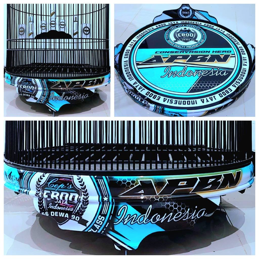 Sangkar murai ebod no 2 pvc decal apbn toska