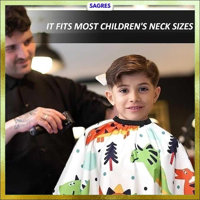 Kain Kip Anak Barbershop Haircut Apron Polyester 120x80cm - T-12