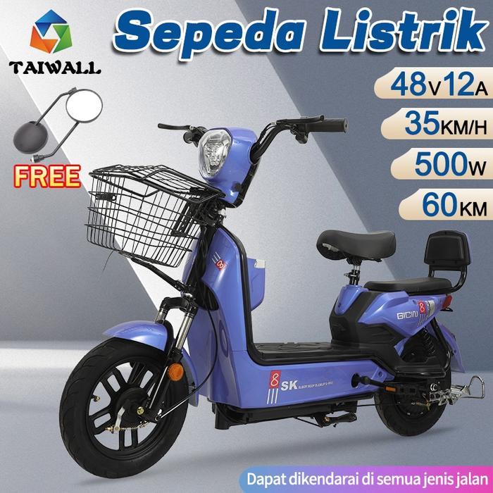 NE30-Sepeda listrik / Sepeda Listrik Dewasa 48V12A / Sepeda listrik Dengan Pedal - Biru