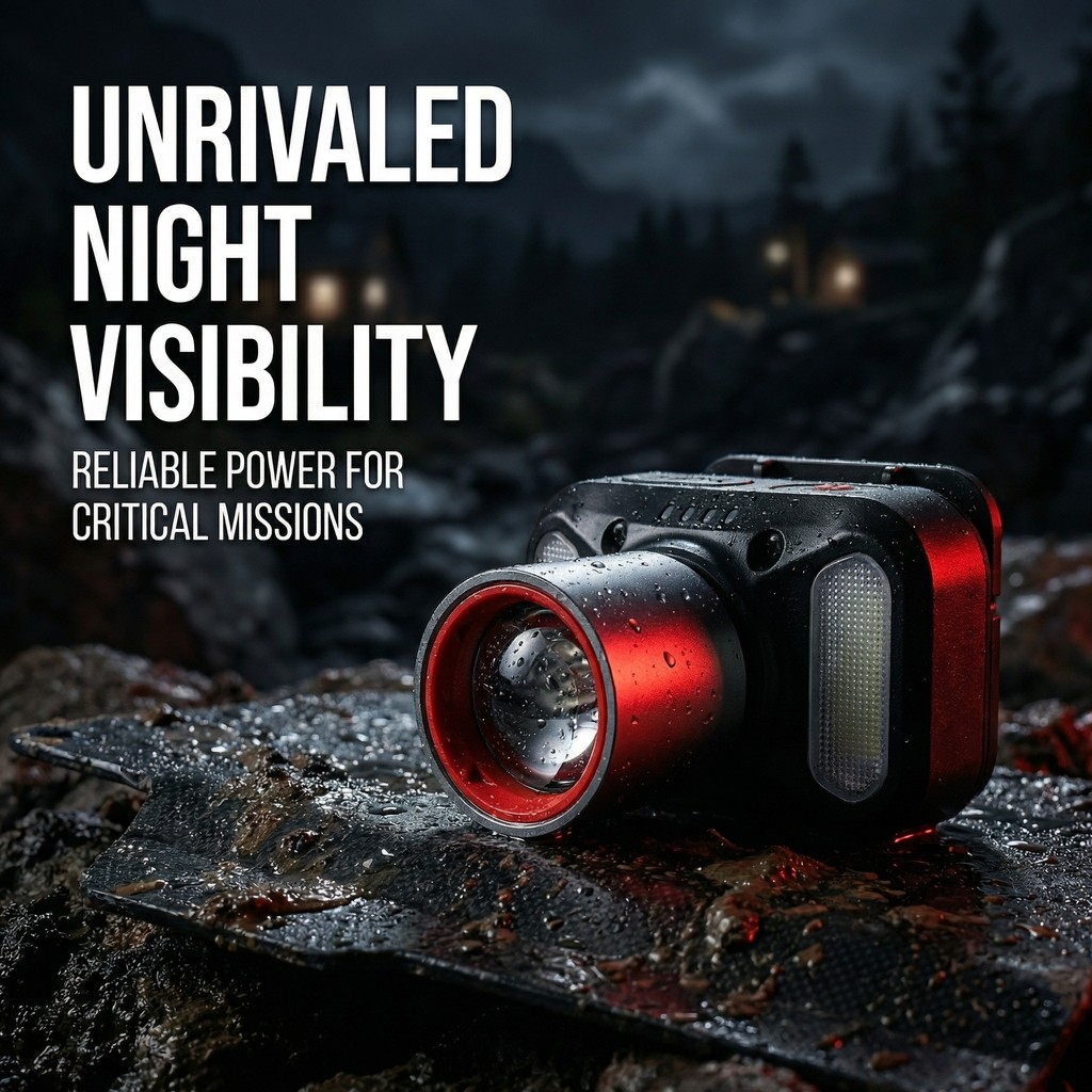 Sangat Terang Senter Cas Super Terang Kepala Anti Air Jarak Jauh 100Watt Tahan 300 Jam Super LED Bat