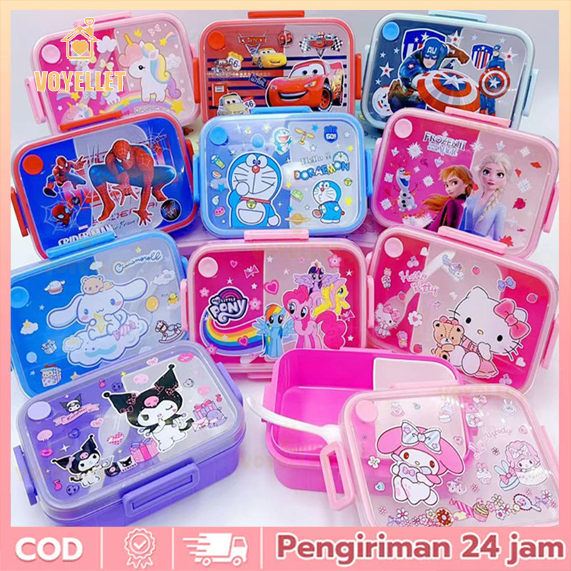 Voyellet Kotak Bekal Siswa, Kotak Bekal Buah, Kotak Bekal Sanrio, Kotak Bekal Kartun Anak-Anak