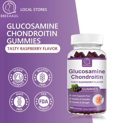 BEAU Glucosamine Chondroitin Gummies 1500mg dengan MSM Dukungan Kesehatan Sendi dan Fleksibilitas