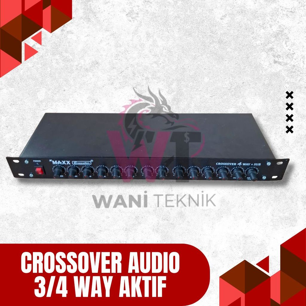 Crossover Aktif Sound System 3/4 Way Rakitan HRS Bonus Kabel Power