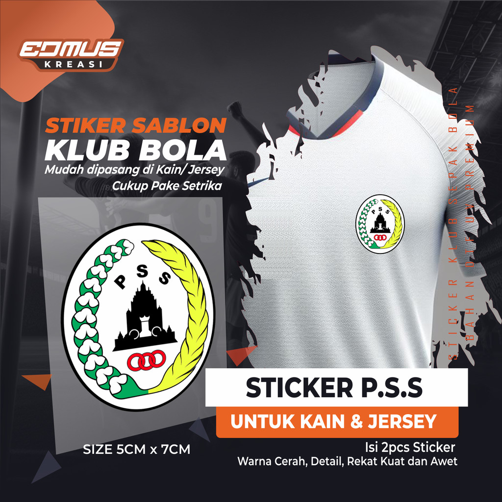 Sticker PSS SLEMAN | untuk Kain, Kaos & Jersey