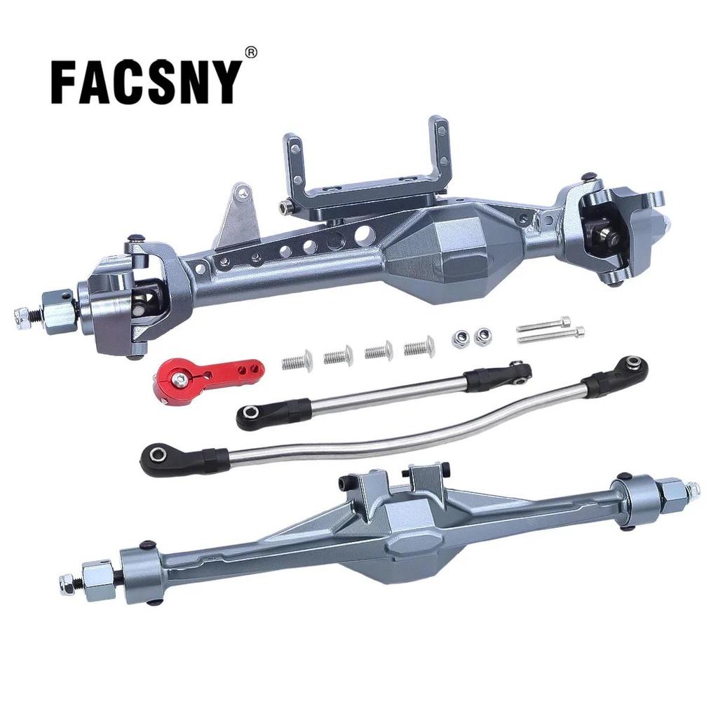 SCX10 III CNC Aluminum Front and Rear Straight Axles Set For 1/10 RC Crawler Car Axial SCX10 III AXI
