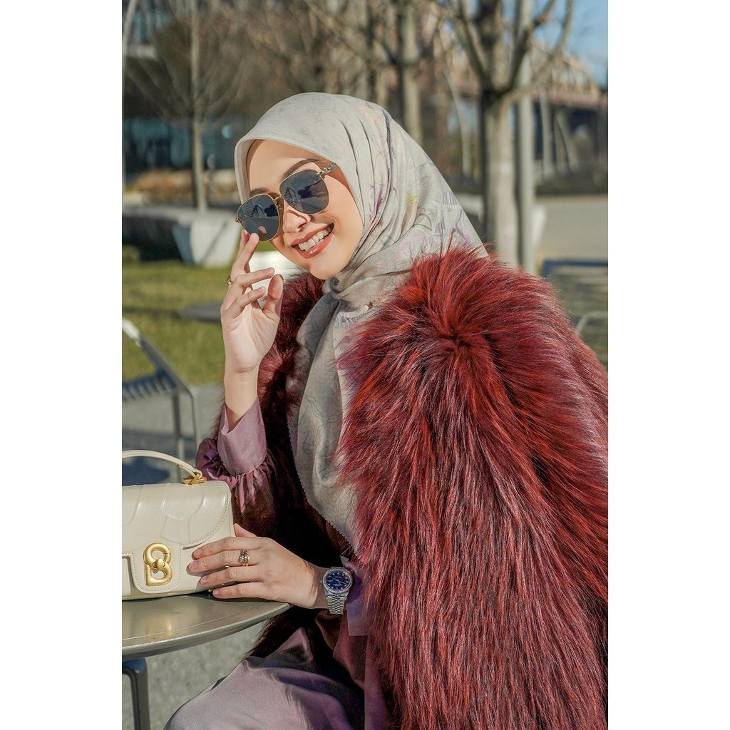 Buttonscarves Nada 2 Voile Square XL - Bass