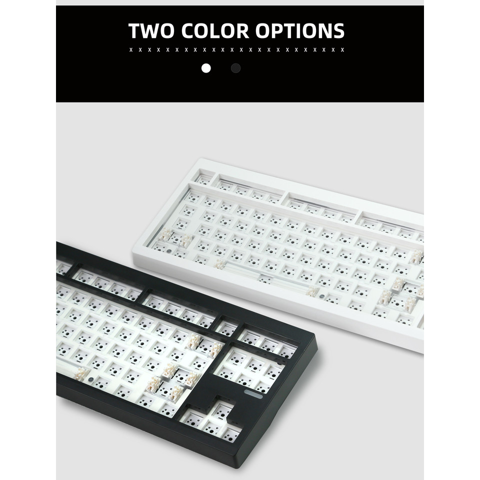 ZUOYA GMK87L Meanical Keyboard KIT  Gasket Structure VIA /Qmk Programmable Hot-Swap Three Mode Wirel