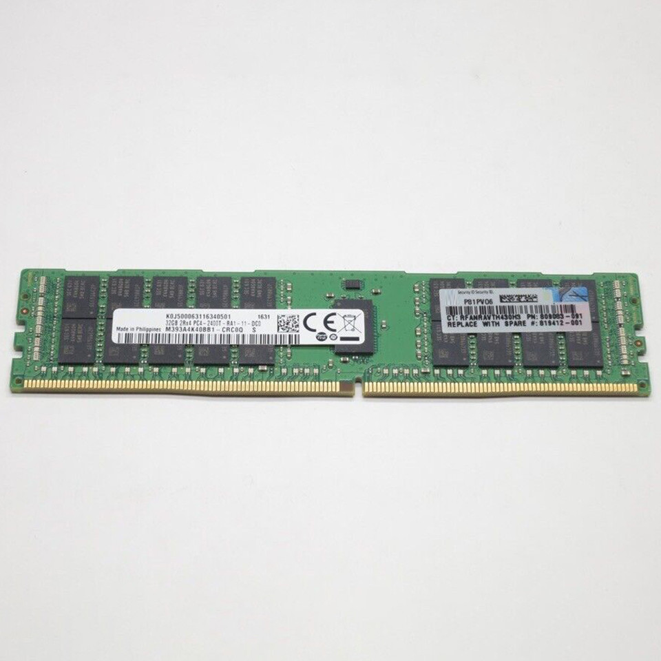 1PCS 809083091 805351B21 819412001 32G DL360G9 DL380G9 DL160G9 DL560 G9 32GB 2RX4 PC42400T DDR4 2400