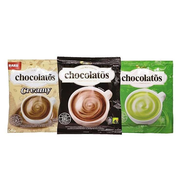 CHOCOLATOS ITALIAN DRINK 3 IN 1 CHOCOLATE / MATCHA LATTE / CREAMY - 5 SACHET