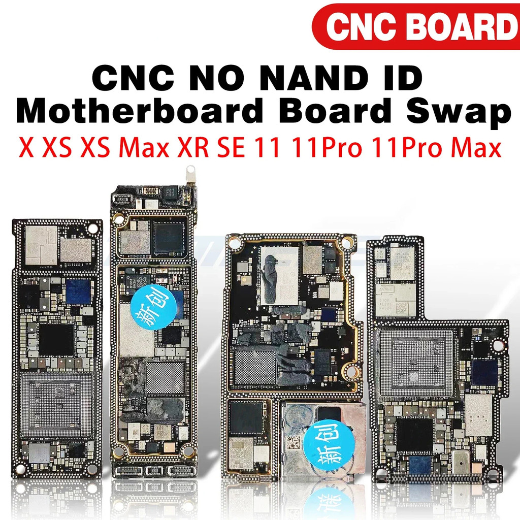 C CUT Motherboard For iPhone X Xsmax XR 11 ProMax Polishing Bottom Board Upper Lower CPU Logic Board