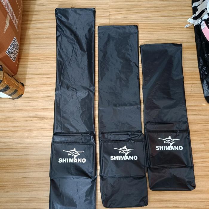 (ProAthlete Store) Shimano Tas Pancing Kotak Joran Tegek & Rill Anti Air 80cm-120cm Bahan Poliester 