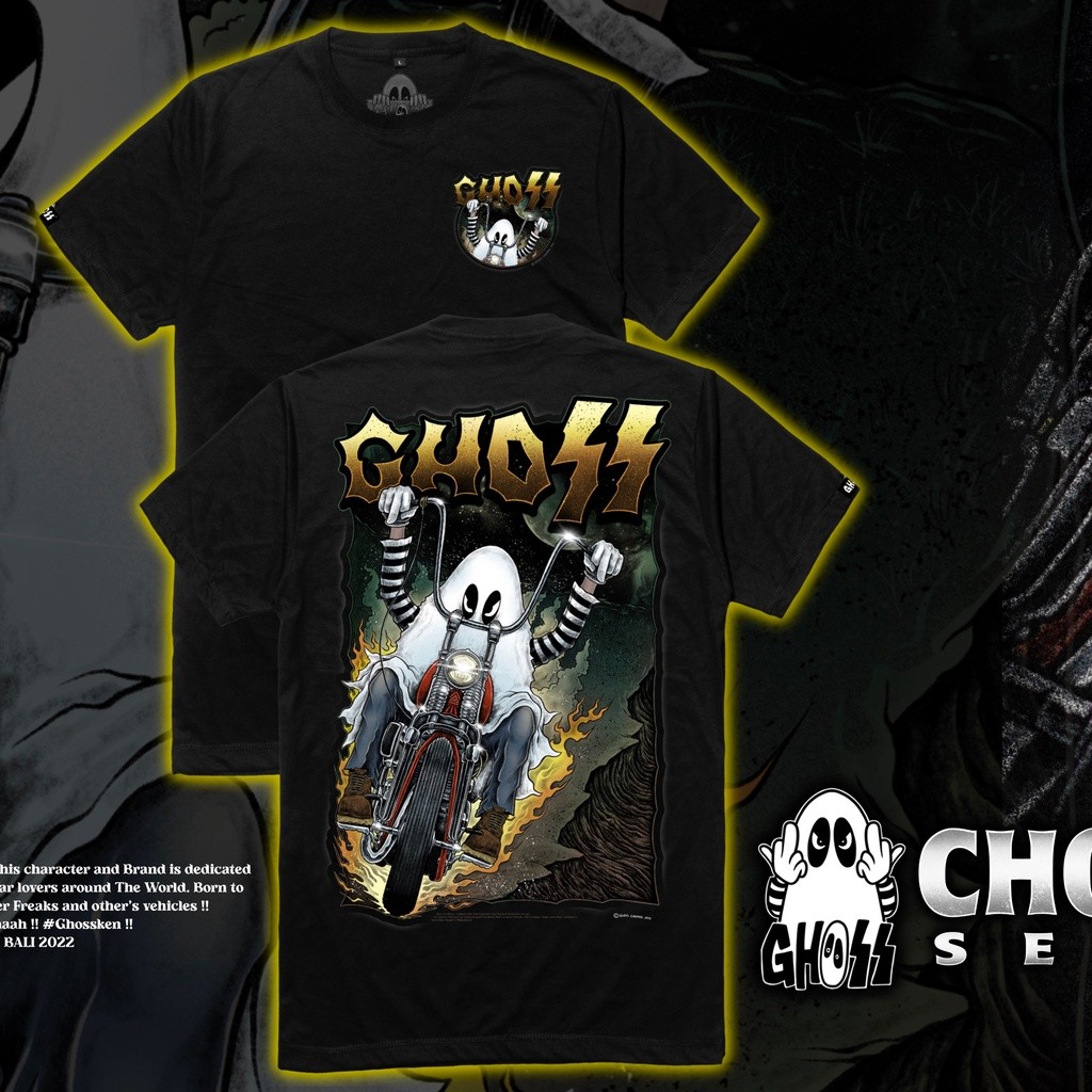 TS GHOSS COPPER // T-SHIRT GHOSS CHOPPER // KAOS GHOSS Original