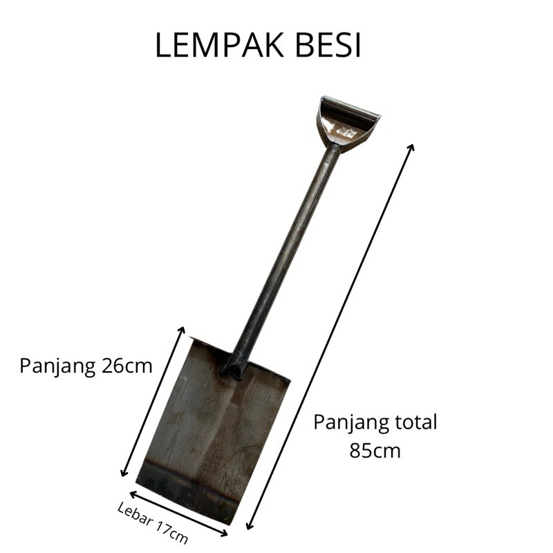 LEMPAK BESI ALAT BANTU CONGKEL TANAH PREMIUM BAHAN TEBAL CANGKUL TANAH LEPAK Muria Tani