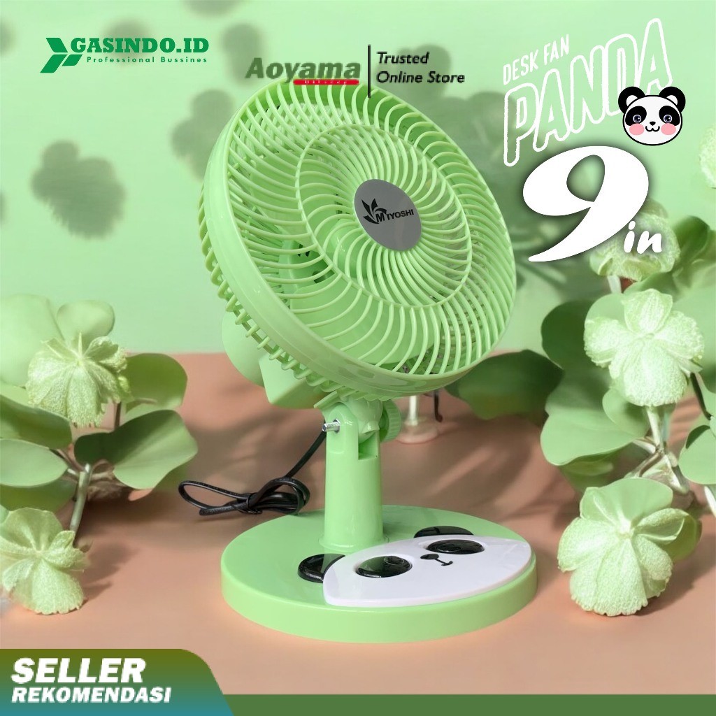 Miyoshi Kipas Angin Karakter 9" 199 Panda - Desk Fan Kipas Meja Karakter