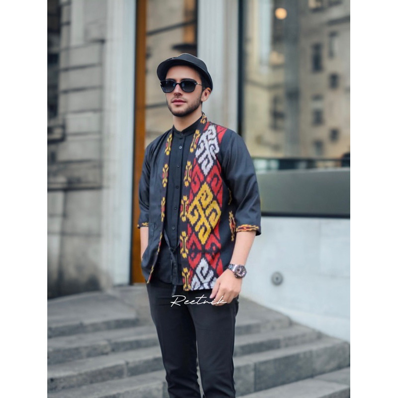 Outer Tenun Pria Batik S-XXL Kain Tenun Troso