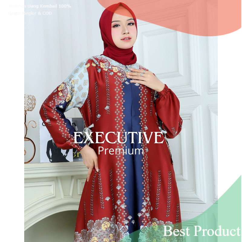 GAMIS MAXMARA SILK PREMIUM MOTIF TERBARU WANITA MUSLIM MEDINA JUMBO EXECUTIVE PREMIUMpakaian wanita 