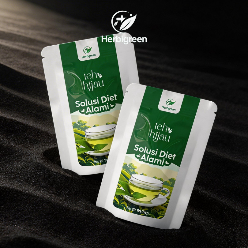 Teh Hijau Diet HERBIGREEN TEA SLimming Pelangsing BPOM HALAL | Teh Hijau Diet Diet Detox Teh Detox D