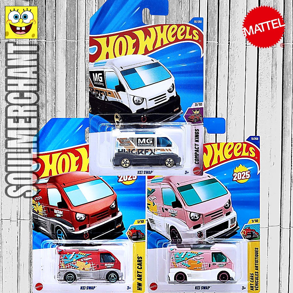 Hot Wheels Kei Swap Merah Pink Diecast JDM Van