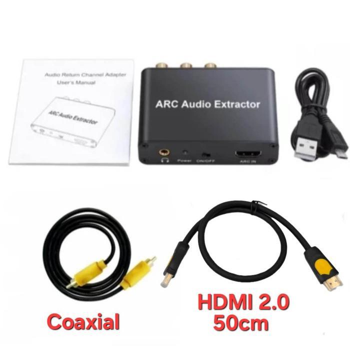 AVPRO AVQ002 HDMI ARC Audio Extractor to SPDIF Optical Coaxial RCA - HDMI & Coaxial