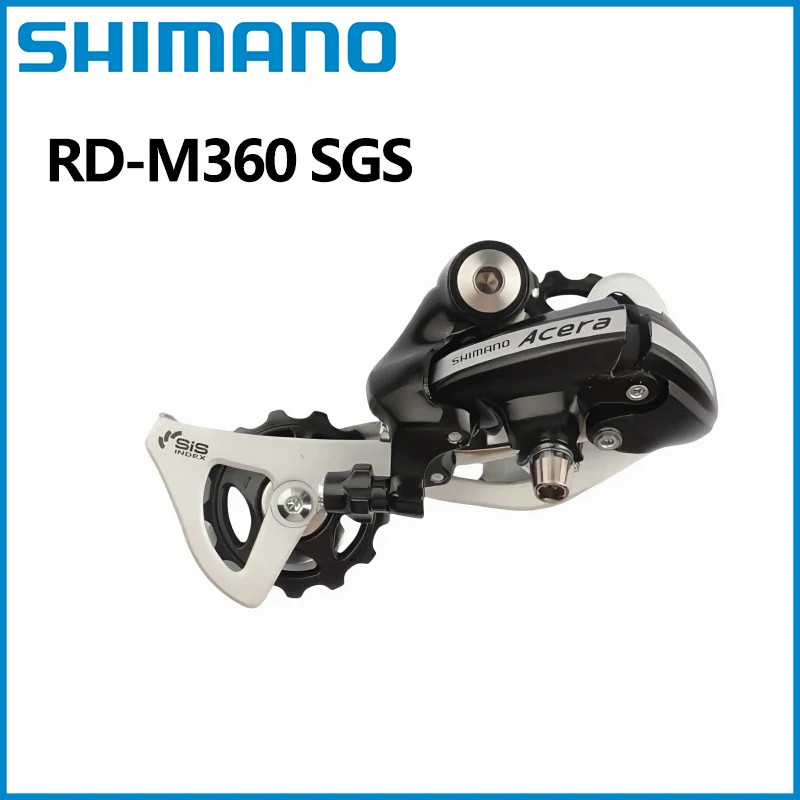 SHIMANO Acera RD-M360 SGS Suku Cadang Asli Sepeda Gunung MTB, Derailleur Belakang, Aksesoris Sepeda,