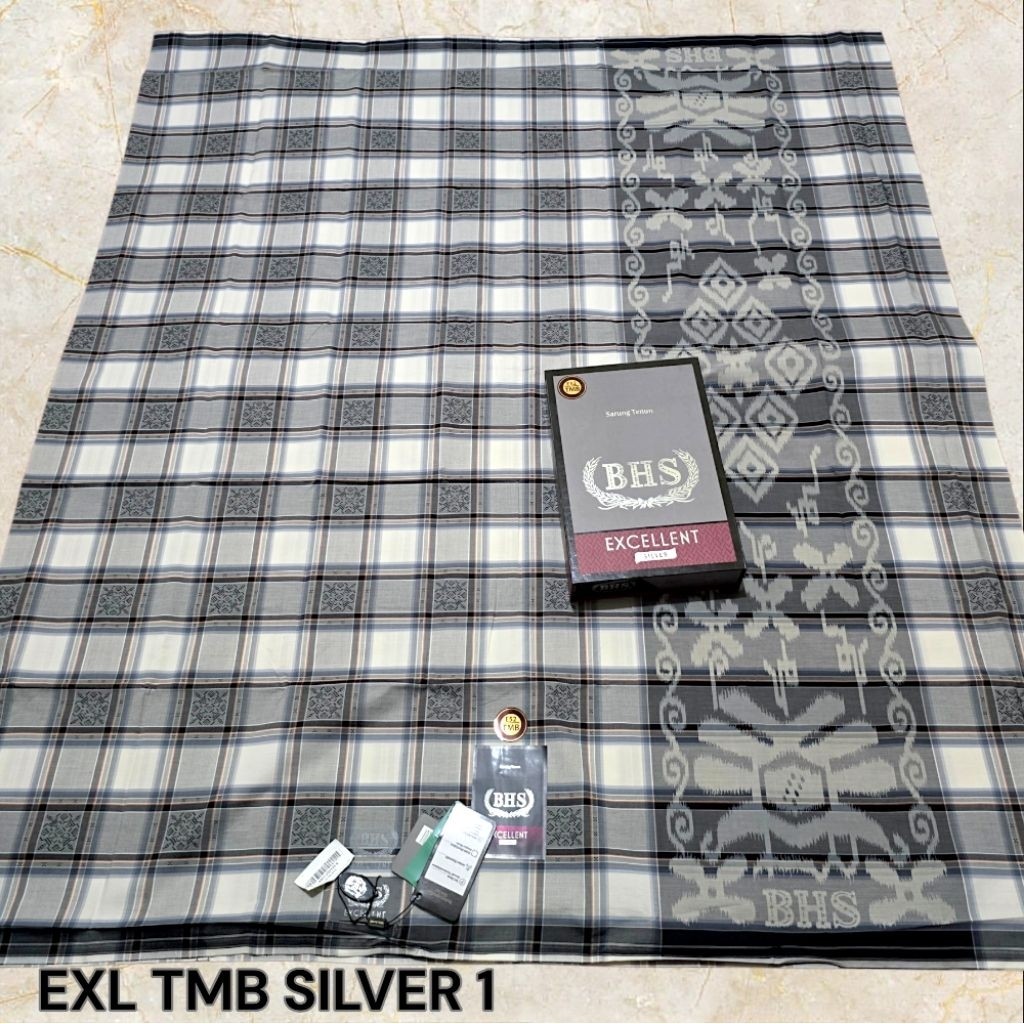 Sarung BHS Excellent Silver (TMB, SMB, SGK, SKT, SSP MIX) BHS songket murah