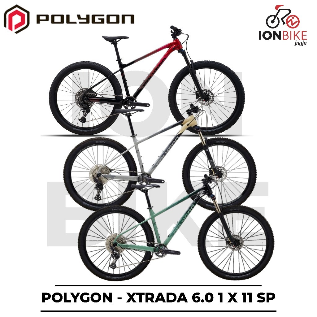 Sepeda MTB 27.5 29 Inch Polygon Xtrada 6 1x11 Speed Frame Alloy Ringan Terbaru 1 x 11 093 C092 C093 
