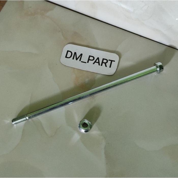 AS BAUT RODA DEPAN VELG TROMOL YAMAHA NMAX PANJANG 24 CM 2DP - Not Specified