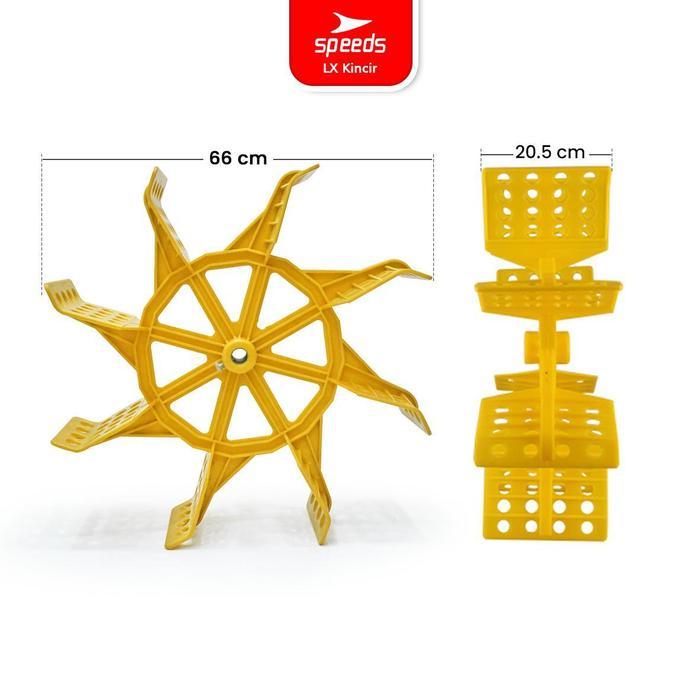 SPEEDS Kincir Air Tambak Impeller 8 Daun Cor Kolam Aerator Ikan Padat Pelampung Air Tambak Udang Wat