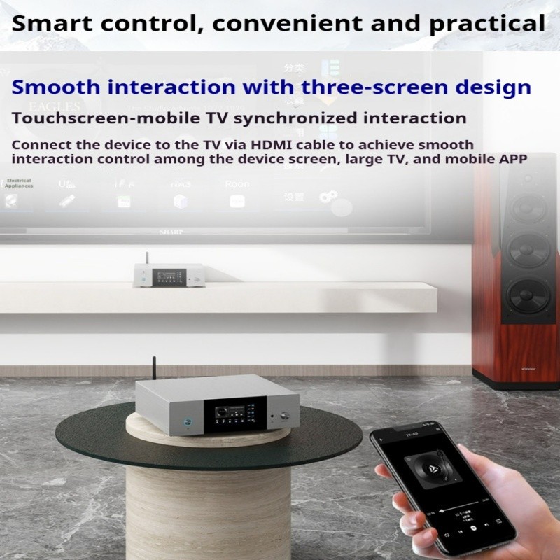 TY-i60 DSD Digital Player DSD512&MQA Decode & HiFi NAS Network Streaming Music Player New Arrival Ho