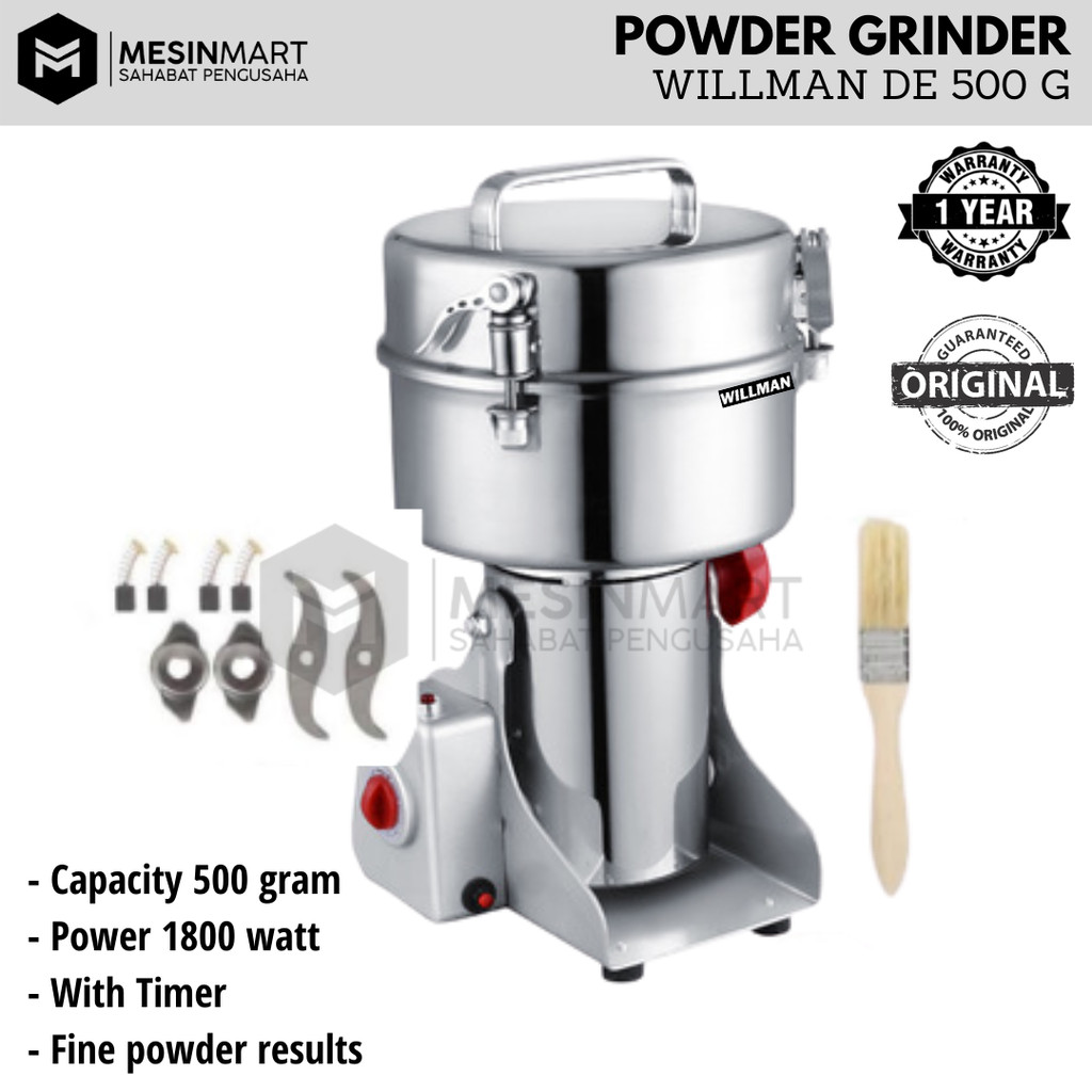 Mesin Giling Bumbu Rempah/ Penepung/ Spice Herb Grinder/Coffee Grinder Miller DE500G