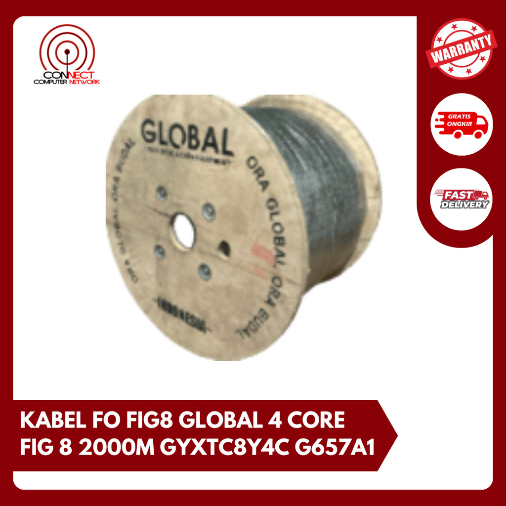 KABEL FO FIG8 GLOBAL 4 CORE FIG 8 2000M GYXTC8Y4C G657A1