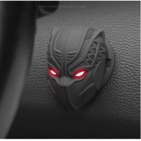 Sentral Auto UNIVERSAL COVER ENGINE START STOP BUTTON ENGINE PENUTUP TOMBOL MOBIL - Black Panther