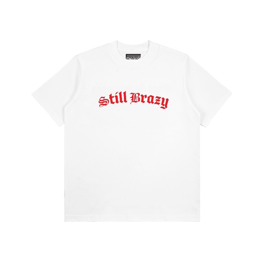 HOT FTP - T-SHIRT NARA GANGSTAS KRAZY BRAZY WHITE /  MERHANDISE BAND / KAOS BAND BOTLEG