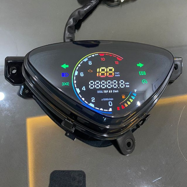 Speedometer Digital Mio Sporty Mio Smile Full LED Color 7 Warna Backlight PNP - Speedo Meter Digital
