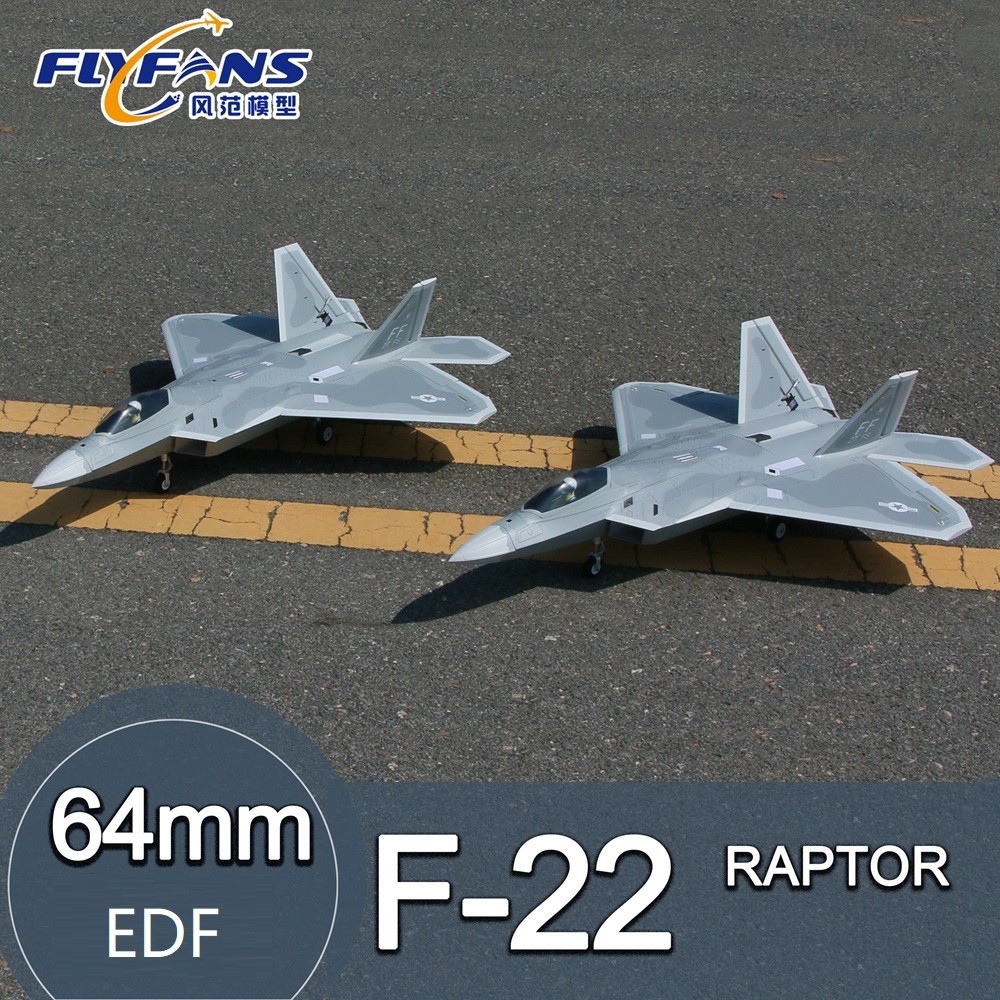 Flyfans 64mm F22 EDF Jet RC Plane 6s PNP Version
