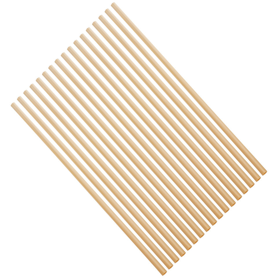100Pcs Natural Wheat Straw Drinking Straws SingleUse Safe Hygienic Straws for Juice Smoothie Party S