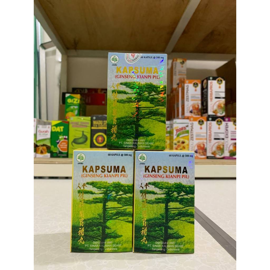 [ RENATASELLER ] Kapsuma Ginseng Kianpi Pil - Penambah Nafsu Makan dan Berat Badan (putih)