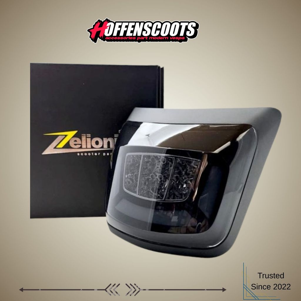 Stoplamp / Lampu Belakang LED ZELIONI Smoke Vespa GTS GTV Keyless