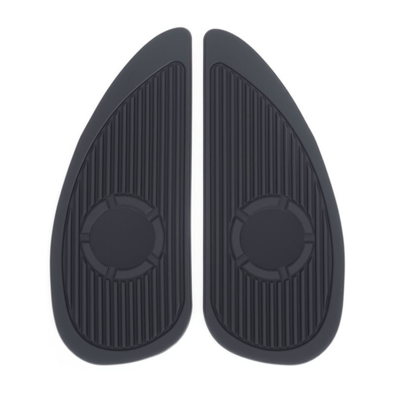 Decorative Tank Stickers for Retro Motorcycle Body - Rubber Striped Star Pattern Decals for Fiddle &