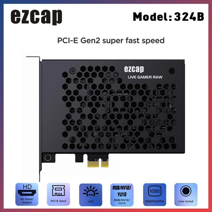 Ezcap324B - PCI Express HDMI Capture 4K with Line in & Line out