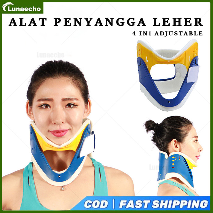 Cervical Collar 4 IN 1 Adjustable | Penyangga Leher Alat Penopang Leher Medis