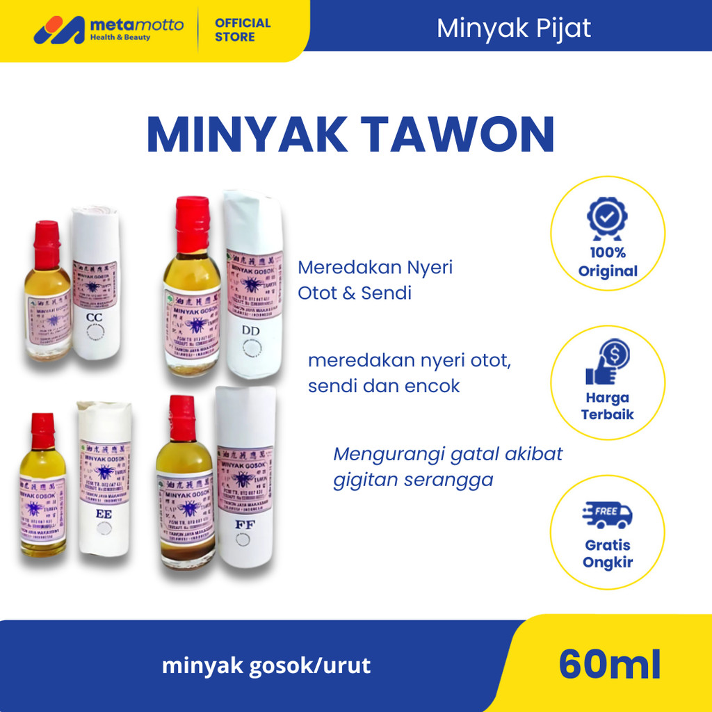 MINYAK TAWON ORIGINAL 100% ASLI - MINYAK GOSOK CAP TAWON - Metamotto Marelan