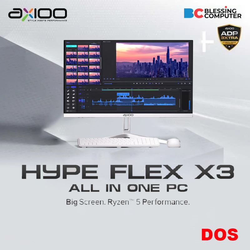 AIO AXIOO HYPE FLEX X3  Ryzen 5 3500U 8GB 256GB DOS White