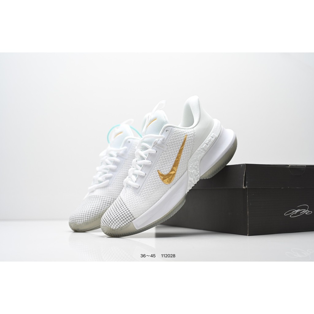 Sepatu Basket NK Ambassador 13 Putih Emas Pria Wanita Premium